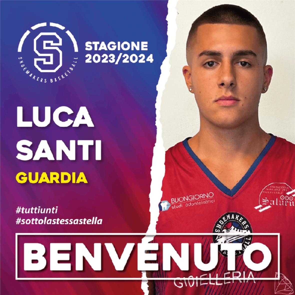 Da Pistoia Basket arriva Luca Santi, nuovo giovane prospetto per gli Shoemakers