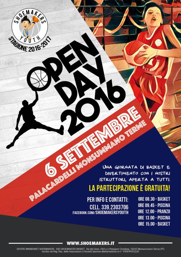 Open Day Shoemakers il 6 Settembre a Monsummano Terme